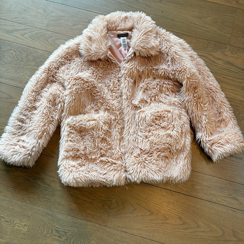 Sans Souci Blush Faux Fur Coat